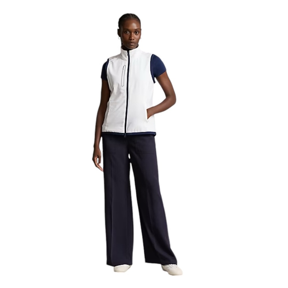 Ralph Lauren RLX Golf Terry Sleeveless Full-Zip Vest, white, NWT, size Large